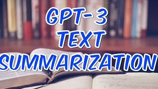OpenAI GPT-3 Text Summarization  with text davinci 003 Summary for a research paper Code Tutorial Profile