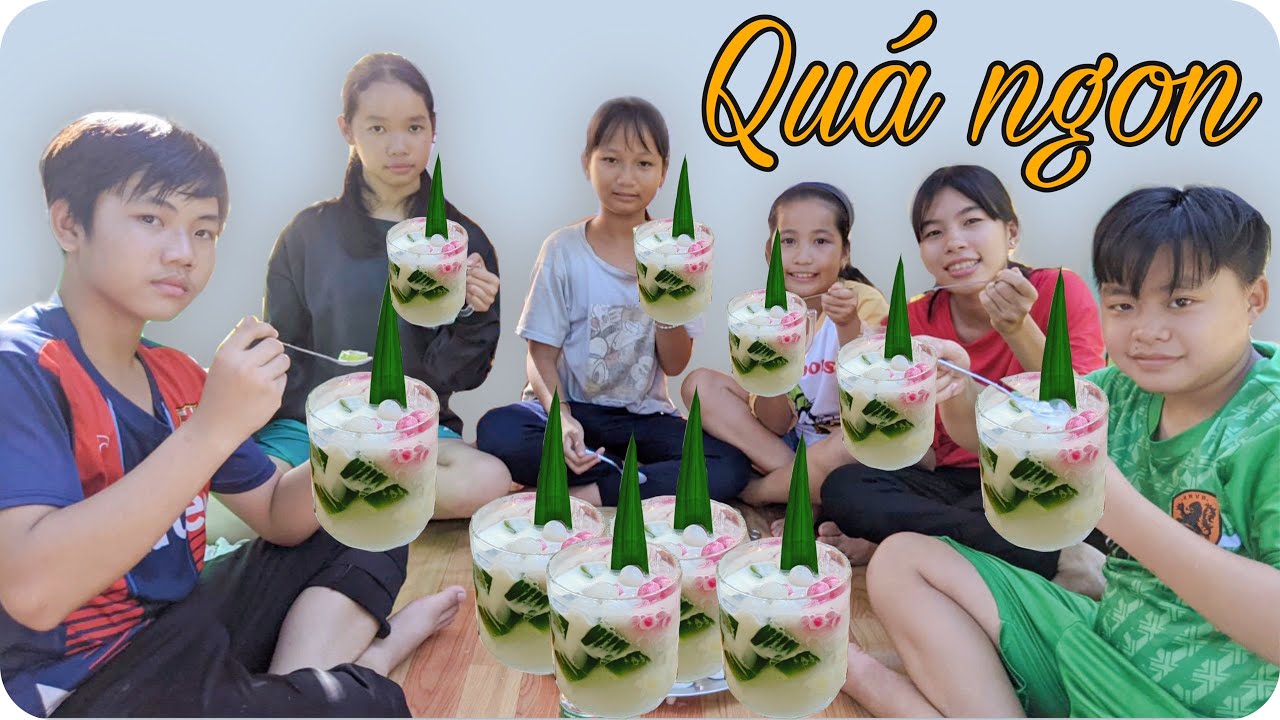 Lần Đầu Làm Sữa Chua Thạch Lá Dứa Đãi Cả Team Tony.