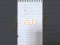Triangle Geometry - Solve for X: Method 1