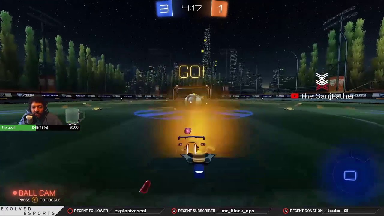 The GanjFather Rocket League Gameplay -  First day Jitters!