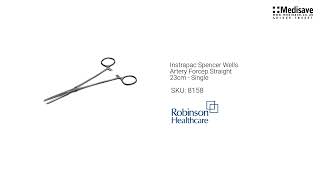 Instrapac Spencer Wells Artery Forcep Straight 23cm Single 8158