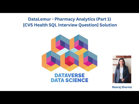 DataLemur - Pharmacy Analytics (Part 1) [CVS Health SQL Interview Question] Solution