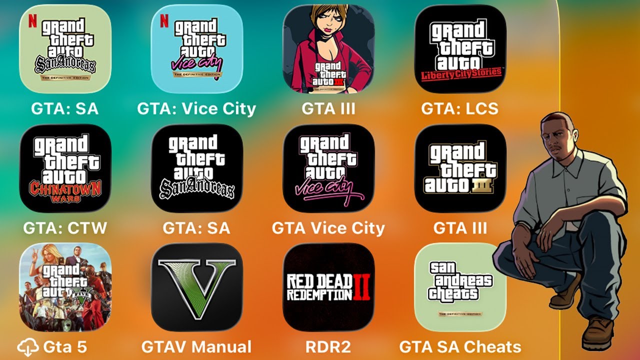 Старая и новая Grand Theft Auto 2025: GTA San Andreas (Netflix) Definitive Edition, GTA Vice City...