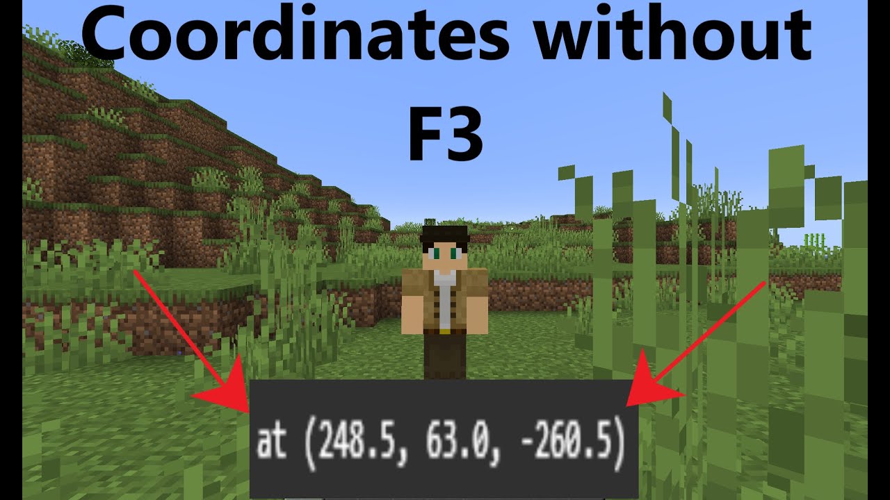 How do you show XYZ in Minecraft without f3?