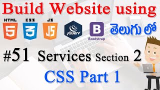 #51 How to Build Website using Html, CSS, JS, jQuery, Bootstrap - Services Section 02 - CSS Part 1