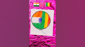 🇮🇳💕🇲🇱flag Drawing #art#shortvideo #drawing#how to drawart educationart ideas