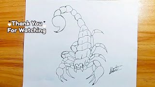 How to Draw Scorpion with Realistic Details | huhuart Special 