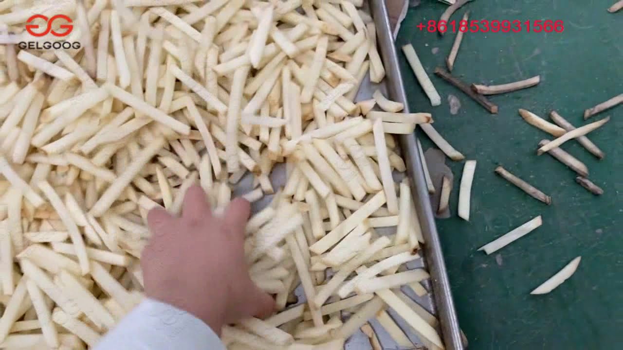 Automatic Potato Processing Machinery French Fries Production Line