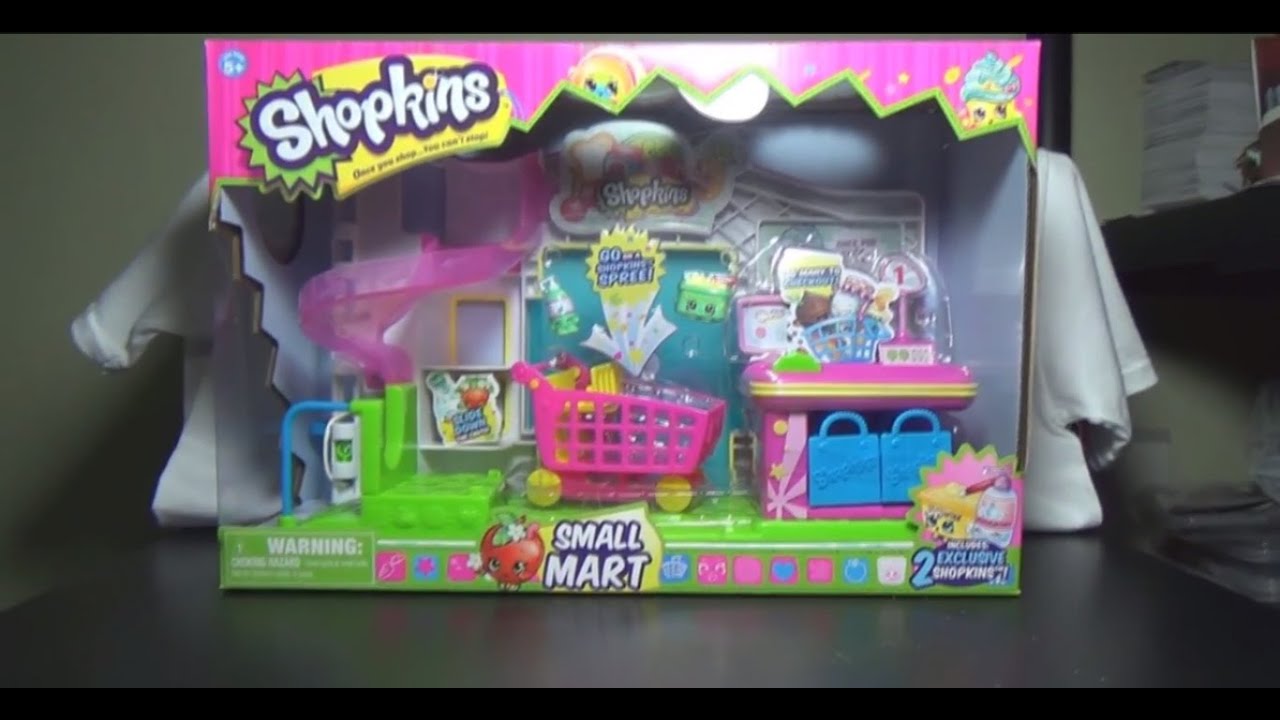 Opening Shopkins Small Mart Grocery Store Play Set Including 2 Exclusive Shopkins YouTube