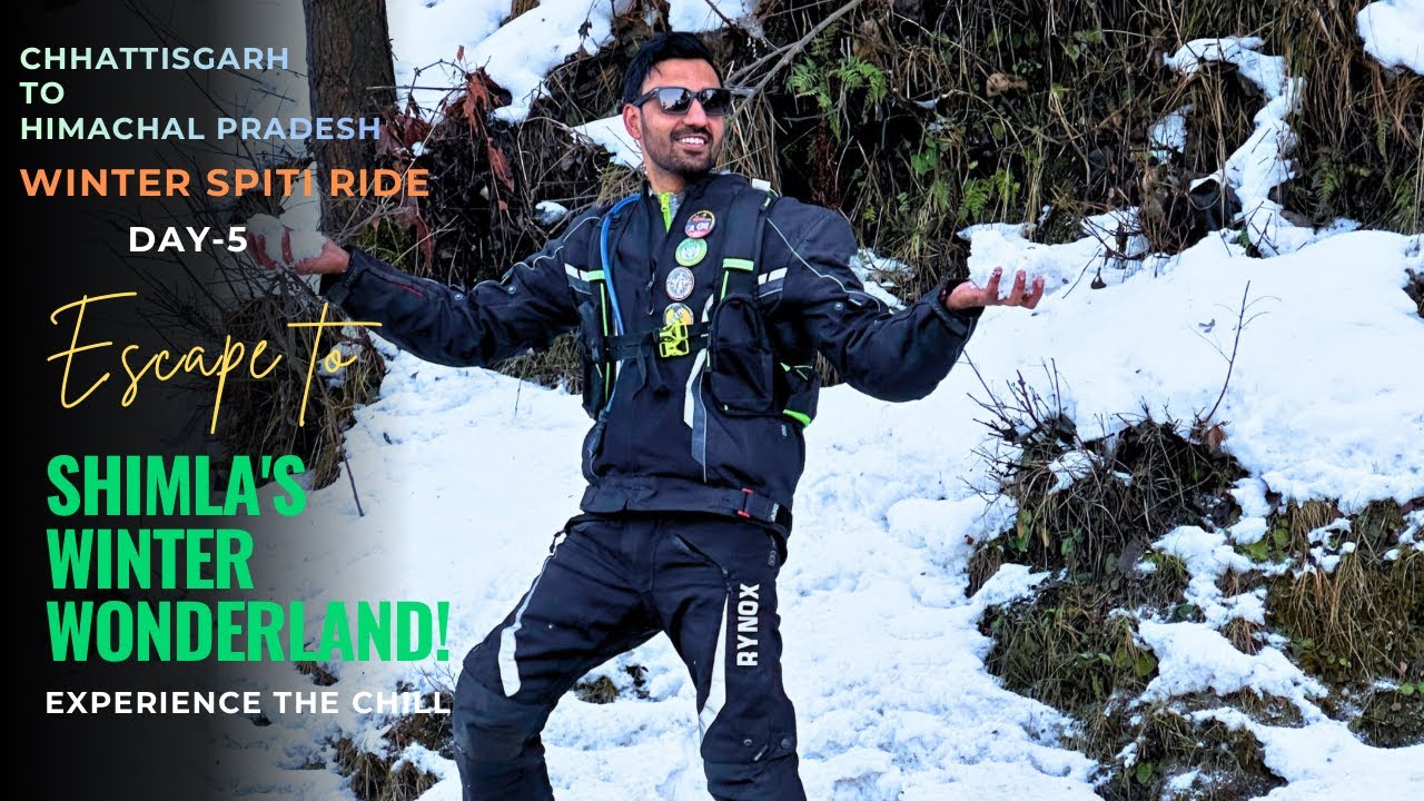 AISA SNOW AAJ TAK NAHI DEKHA MAINE|CG TO HIMACHAL WINTER RIDE|BLACK ICE ME BIKE SE GIR GAYA |