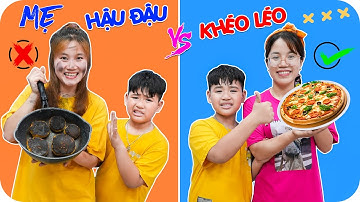 24h Ở Nhà Cùng Mẹ Hậu Đậu Vs Mẹ Khéo Léo ♥ Min Min TV Minh Khoa