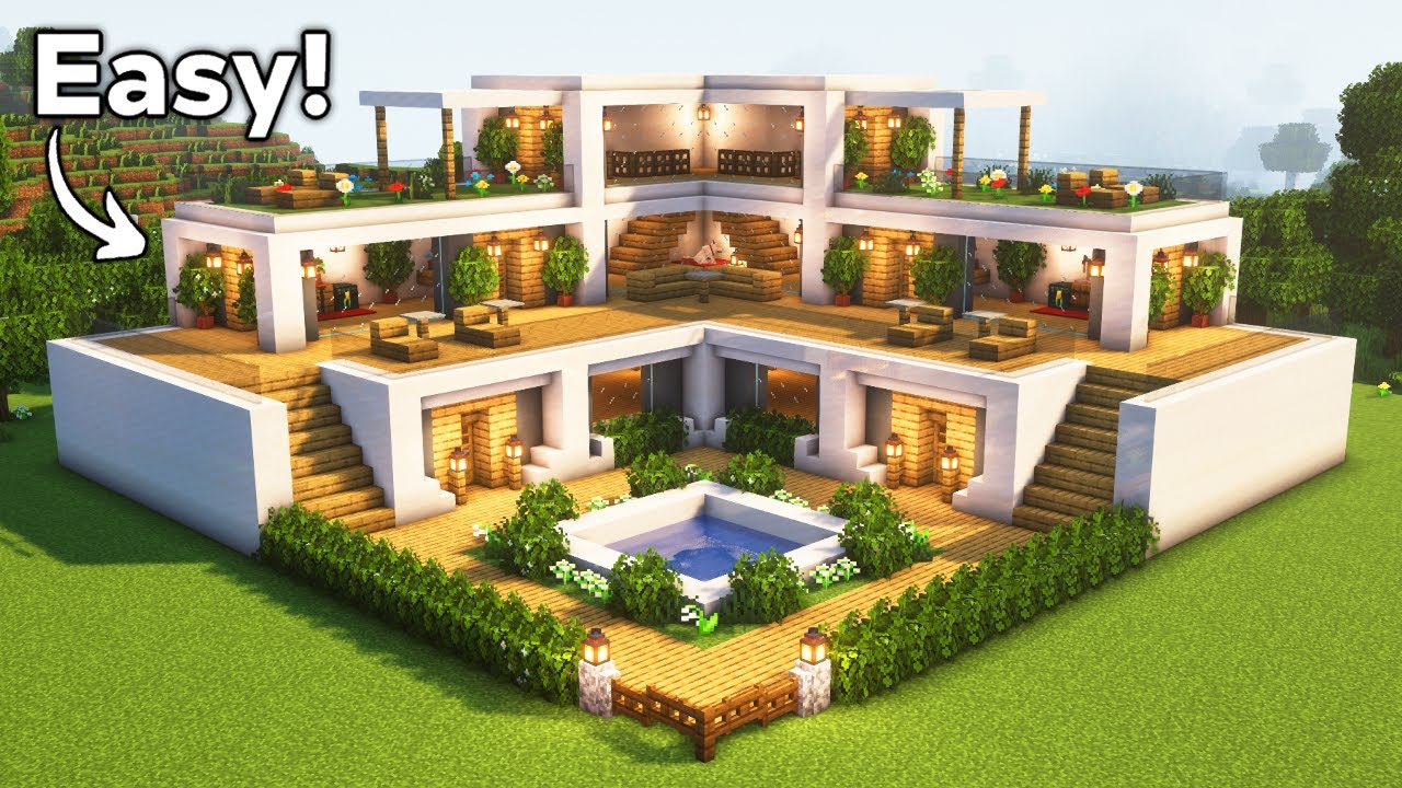 Minecraft: How to Build the Ultimate Modern House | Tutorial🏠
