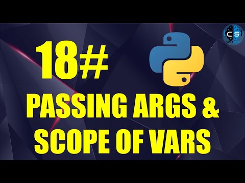 18# Passing arguments and scope of variables - تمرير البيانات و نطاق المتغيرات