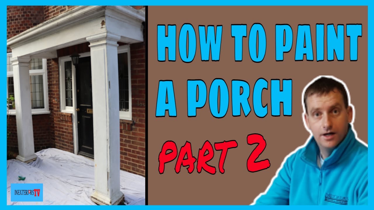 Exterior painting. How to paint a porch part 2. Painting a porch. YouTube