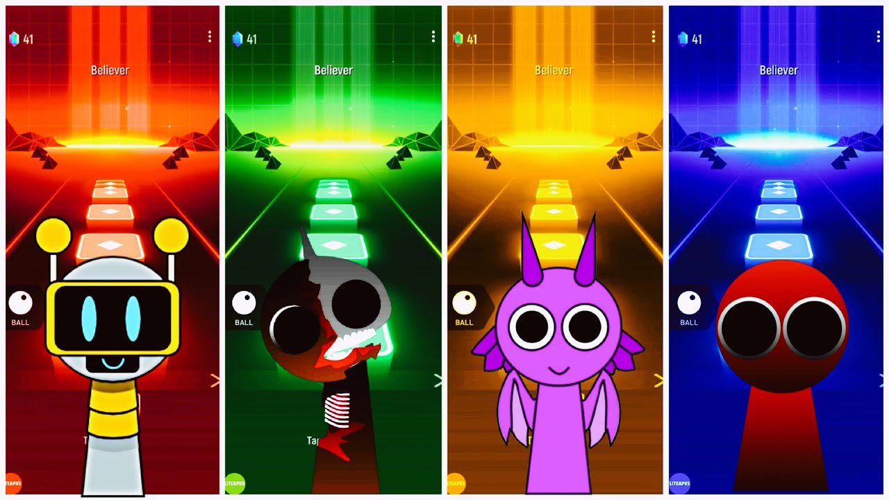 SPRUNKI Tile Hop Challenge Fastest Time EVER!