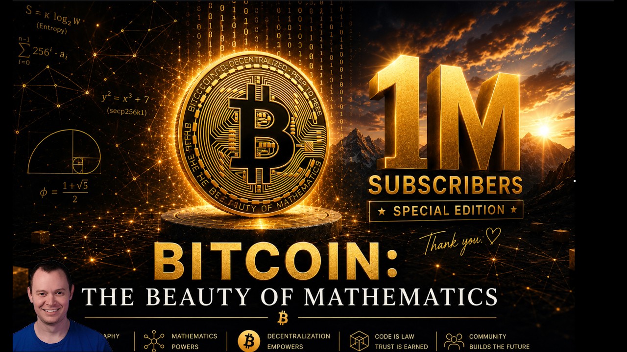 تصویر کوچک Bitcoin: The Beauty of Mathematics (Part 71) - 1 Million Subscriber Milestone!