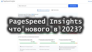 : PageSpeed Insights:    2023 ?