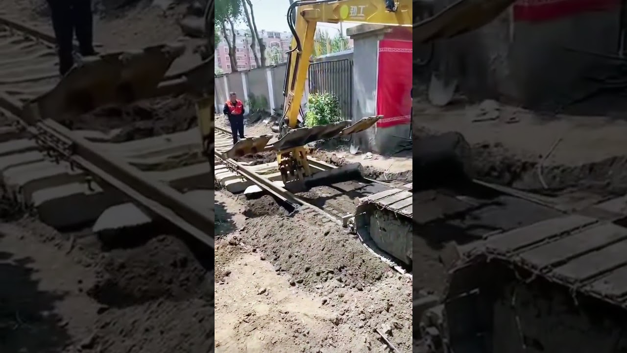 Old sleeper removal and new sleeper laying are linked with one click