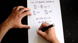 NEW VIDEO RECENTLY UPLOADED WITH A BETTER EXPLANATION!! General Solution of a Differential Equation
