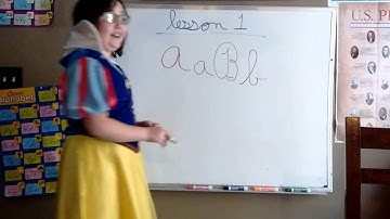 Cursive writing with Snow White!