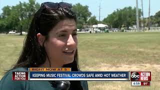 Sunset Music Festival organizers strive to keep people cool and hydrated