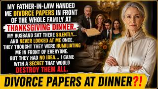 My In-Laws Gave Me Divorce Papers at Thanksgiving… Then My Secret Destroyed Them