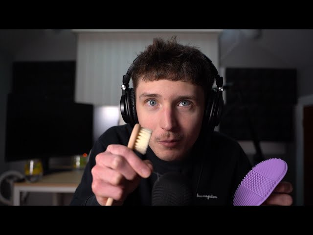 ASMR For Stress And Overthinking (Mic Brushing, Tapping, Crinkles)