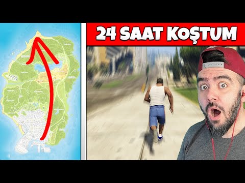 TÜM HARITAYI ARALIKSIZ KOŞTUM YOLDA BAKIN NE OLDU - GTA 5 MODS