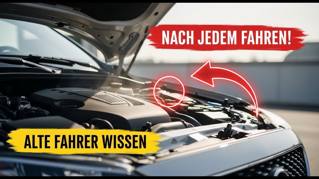 Erfahrene Autobesitzer tun dies immer nach dem Fahren.