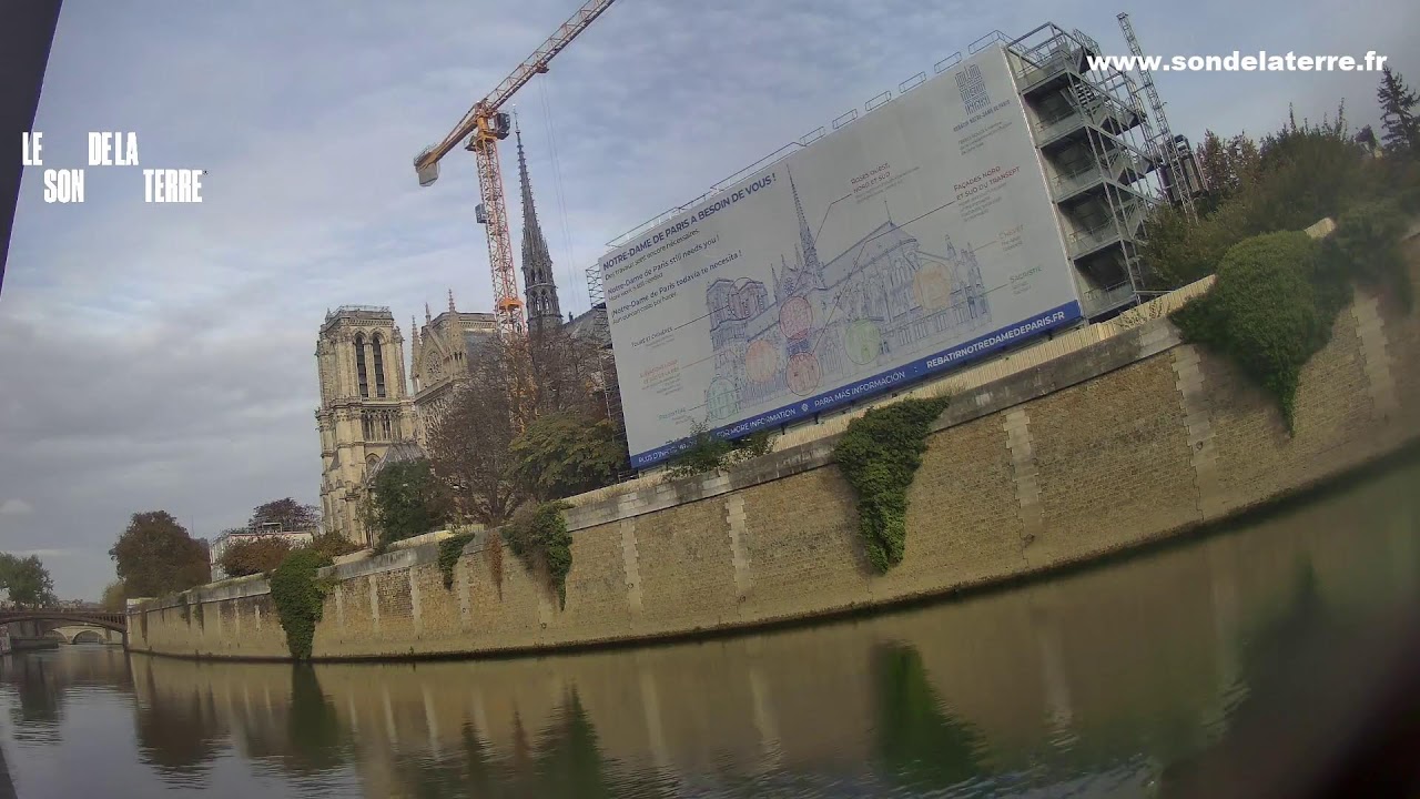 Live Webcam Paris – Seine & Notre-Dame from Le Son de la Terre Boat — Paris, Île-de-France live camera thumbnail