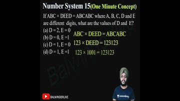 One Minute Concept - Number System 15 #CDS  #SSCCGL  #AFCATMATHS #CSAT