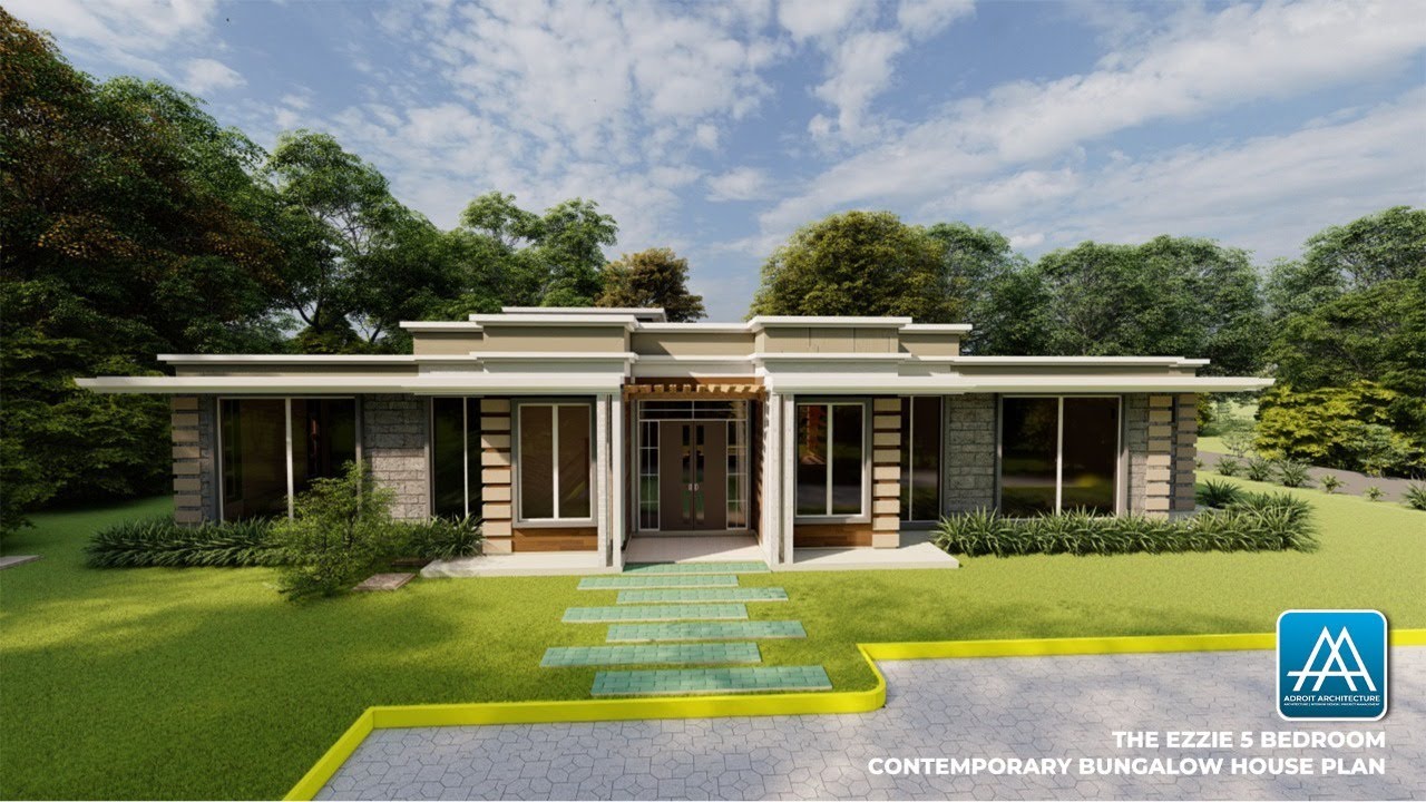 The Ezzie 5 Bedroom Contemporary Bungalow