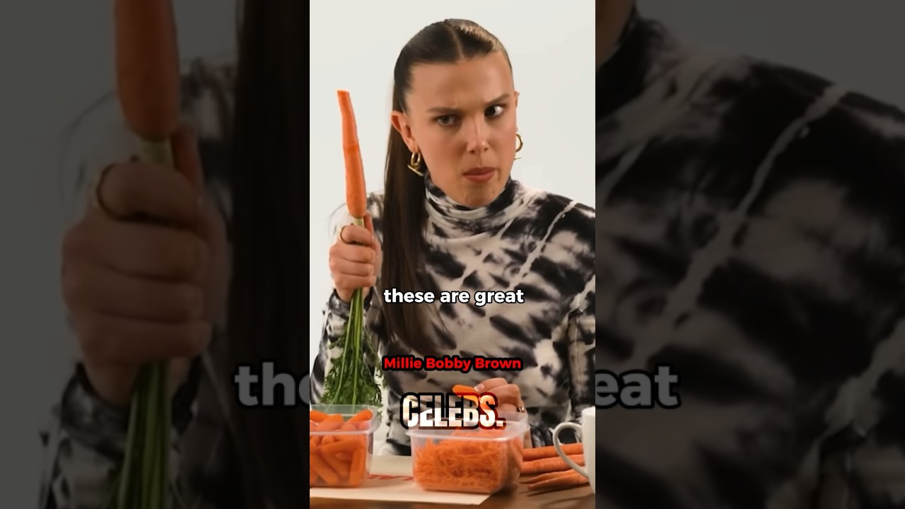 Why does Millie Bobby Brown eat DIRTY carrots?