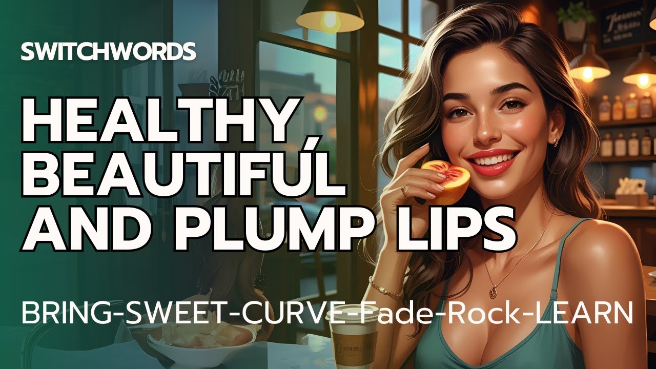 Switchwords Affirmation For Healthy, Beautiful and Plump Lips - BRING-SWEET-CURVE-Fade-Rock-LEARN