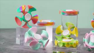 Decompression Sucker Fidget Spinner simple dimple sensory pop it spinner Toys screenshot 5