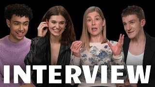 SALTBURN - Behind The Scenes Talk With Rosamund Pike, Ewan Mitchell, Alison Oliver & Archie Madekwe