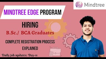 MindTree edge program hiring for BCA/BSc graduates | off-campus hiring | Job updates 2022
