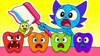 Brush Sprunki Teeth Song Nursery Rhymes Bé Học Tiếng Anh