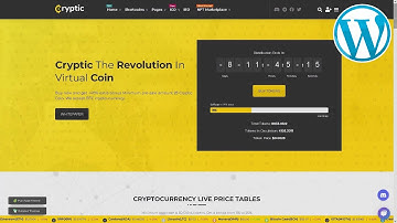 Cryptic Cryptocurrency Website ★ WordPress Themes & Templates ★