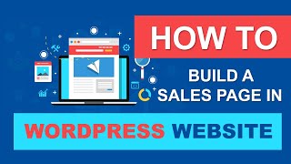 How to build a sales page in WordPress website