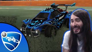 Charlie Shows off in his own Branded Skin | Rocket League