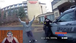 Canadian Girl Reacts to Body Cam  - Karen Evicted from Hotel