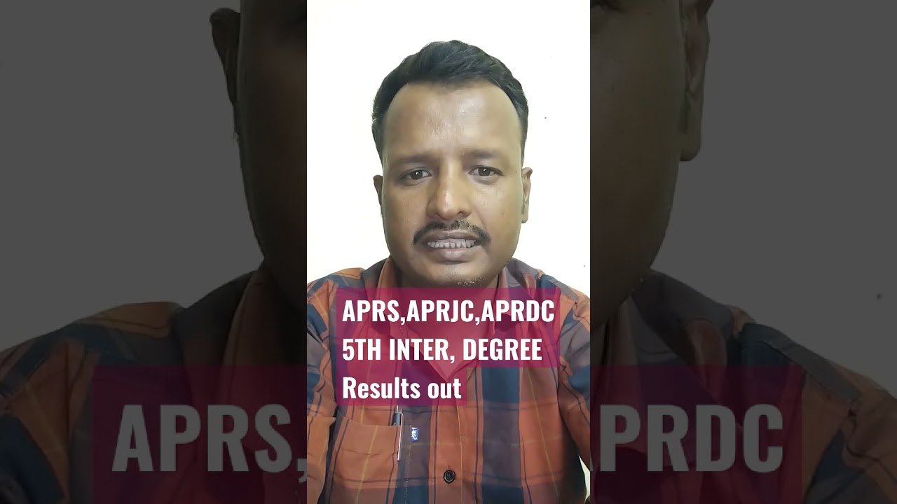 APRJC APRDC RESULTS OUT 5TH CLASS INTER DEGREE