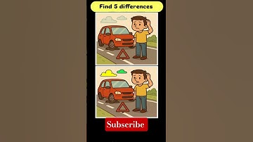 Only genius can find | find 5 differences #shotrs #findthedifference #spotthedifference