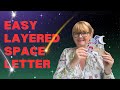 Space Theme Cricut Project: Layered Spaceman Monogram for Cards &amp; Cake Toppers