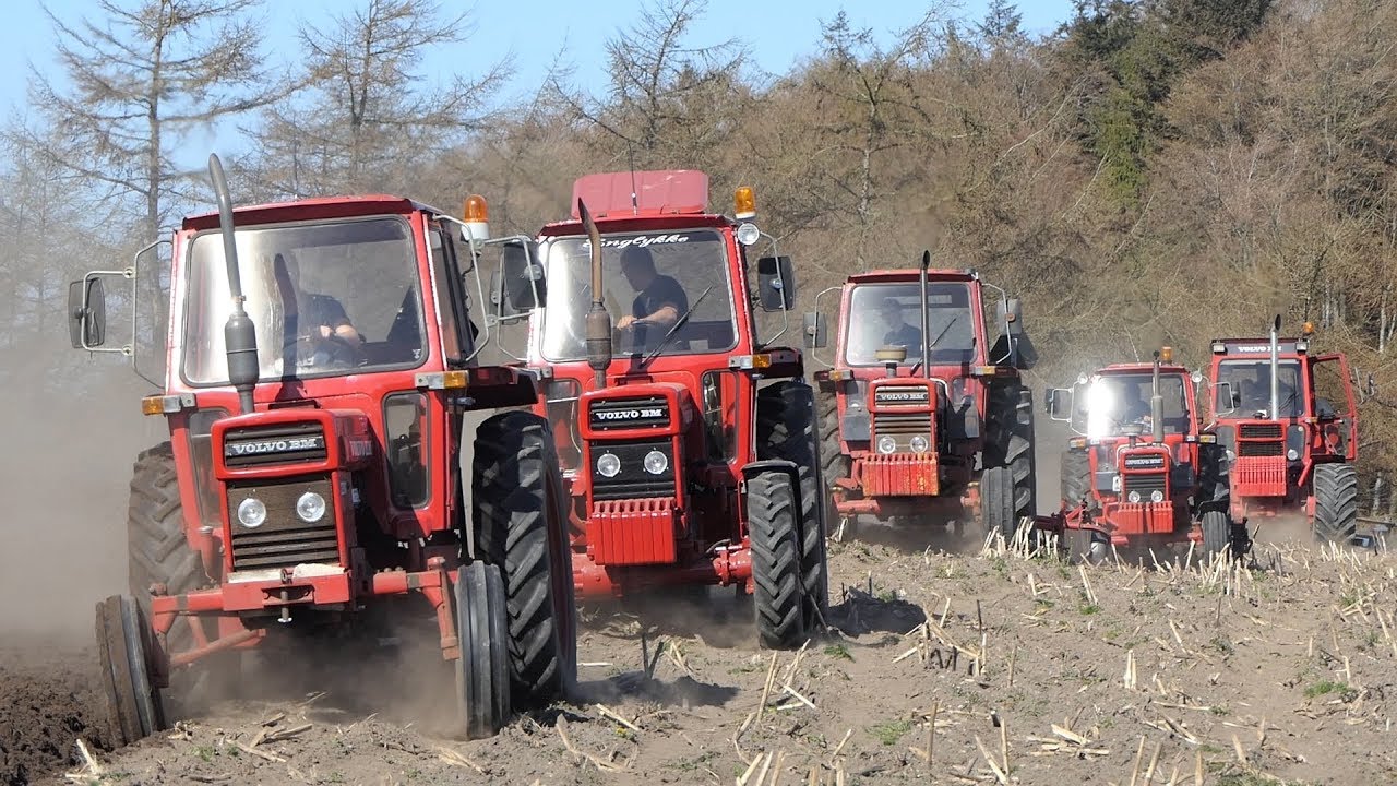 Volvo BM 650, 700, 810, 2200, 2204, 2654 Doing Some Hard Work Ploughing The Field | DK Agriculture