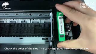Coloretto Ink - How To Install The Printer Ink Remanufactured Ink Cartridge Compatible For Epson
