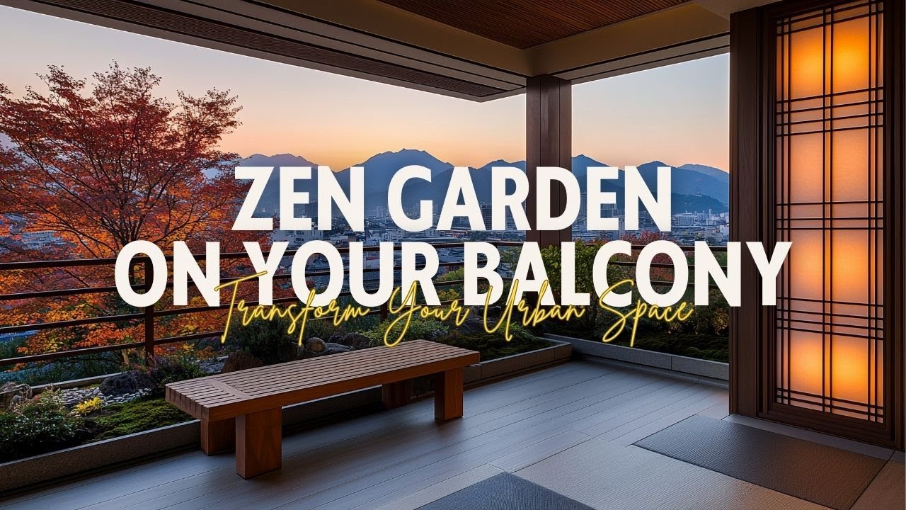 Create a Japanese Zen Garden on Your Balcony - YouTube