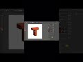 Creating a 3D Letter T Design in Illustrator EASY TUTORIAL #shorts #3d #3dletter #adobeillustrator