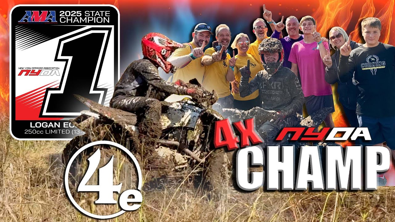 4x Champ! Mini ATV Racer: Logan Eckart - Rolling Oaks 2025